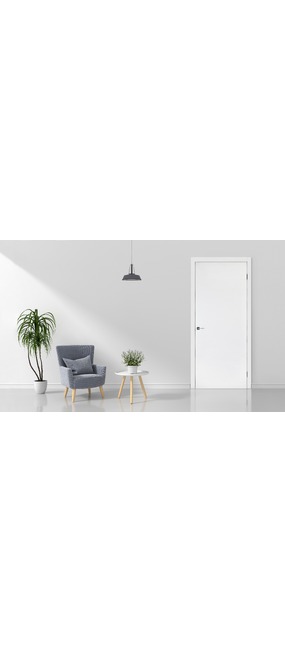 Двері міжкімнатні HYGGE Emalex 0 NEW білий RAL 9003, 658x2037. Номер 2