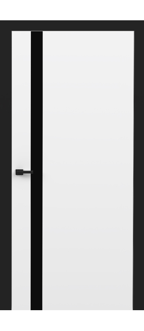 Двері міжкімнатні HYGGE Balance Glass White Premium PP, 600x2000. Номер 0