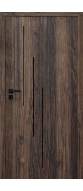 Двері міжкімнатні HYGGE Plato Line 1 Dark Catania, 600x2000. Номер 0