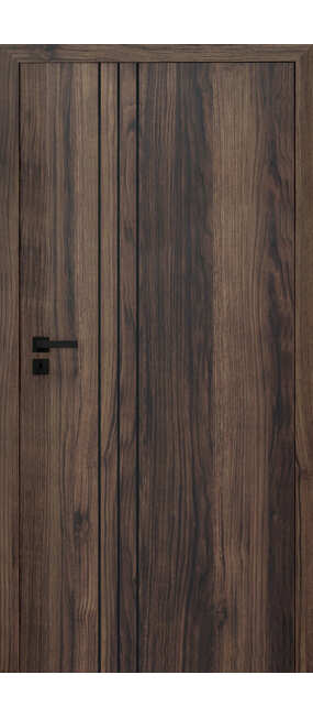 Двері міжкімнатні HYGGE Plato Line 3 Dark Catania, 600x2000. Номер 0