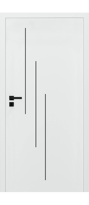 Двері міжкімнатні HYGGE Plato Line 1 White, 600x2000. Номер 0