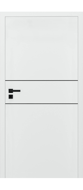 Двері міжкімнатні HYGGE Plato Line 2 White, 600x2000. Номер 0