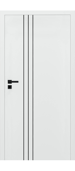 Двері міжкімнатні HYGGE Plato Line 3 White, 600x2000. Номер 0