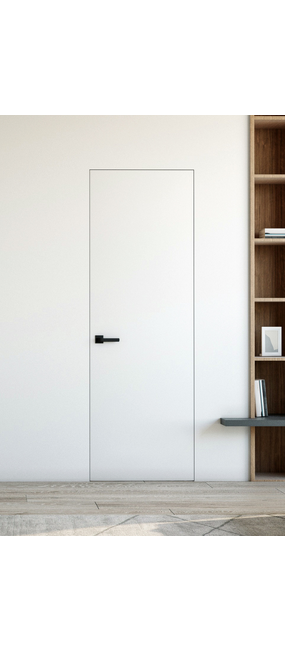 Двері прихованого монтажу HYGGE PORTE (грунтівка: Білий), 972х2036. Номер 0