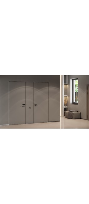 Двері прихованого монтажу HYGGE PORTE (грунтівка: Білий), 972х2036. Номер 6