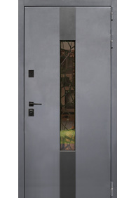 Двері вхідні HYGGE COTTAGE Crystal RAL 7121, 960x2050