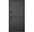 Двері вхідні HYGGE COTTAGE Black Line RAL 7121/Білий супермат, 860x2050. Номер 0