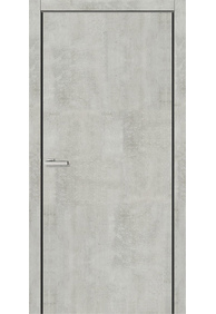 Двері міжкімнатні OMiC FLAT 01B (пвх: Цемент), 600x2000