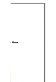 Двері міжкімнатні OMiC FLAT 01B (пвх: Емалекс), 600x2000