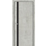 Двері міжкімнатні OMiC FLAT 02B (чорне скло) (пвх: Цемент), 600x2000. Номер 0