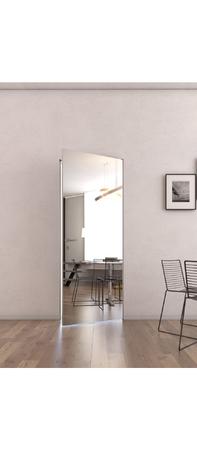 Двері прихованого монтажу Porta Nova Filomuro 50 дзеркало/грунт 680x2050. Номер 0