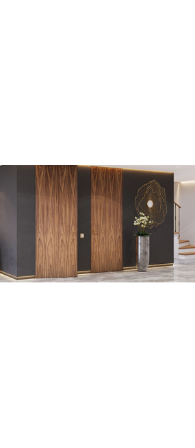 Двері прихованого монтажу Porta Nova Filomuro 50 Горіх американський, 890x2480. Номер 2