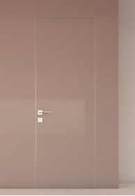 Двері прихованого монтажу Porta Nova Filomuro 45 lite RAL 1019 / скло RAL 7011, 880x2300