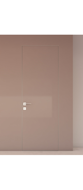 Двері прихованого монтажу Porta Nova Filomuro 45 lite RAL 1019 / скло RAL 7011, 880x2300. Номер 0