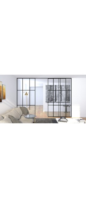 Перегородка Sliding Doors Paris Порошкове покриття, 3000x2700. Номер 1