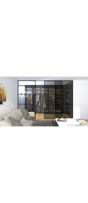 Перегородка Sliding Doors Napoli Порошкове покриття, 3000x2700. Номер 1