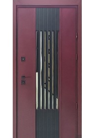 Двері вхідні Straj Regola RAL 3005/Білий, 970x2050