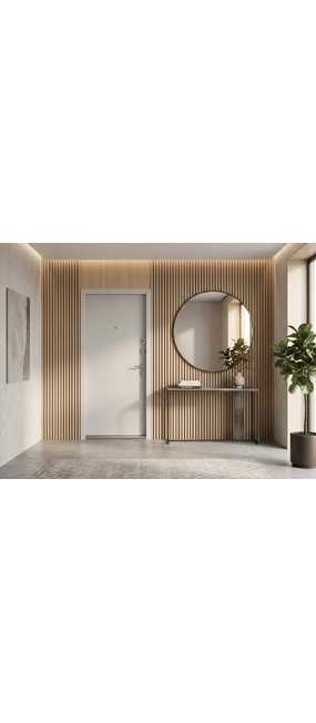 Двері вхідні Straj Berez Lux Porte Мармур темний/Білий сатин, 850x2040 R. Номер 2