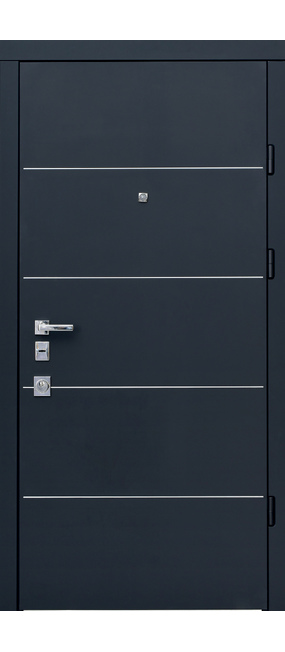 Двері вхідні Straj Berez Plus Solo Pastel Soft Black/White matte, 850x2040 R. Номер 0