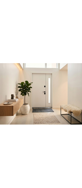 Двері вхідні Straj Berez Street S Loft/Rio Антрацит сірий пісок/Білий атлас, 1220x2050 R. Номер 3
