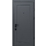 Двері вхідні Straj Lux Orlanda Soft touch titanium/White satin, 850x2040 R. Номер 0