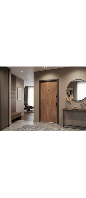 Двері вхідні Straj Lux Terra S New *Спил дерева коньячний/Спил дерева коньячний*, 850x2040 R. Номер 2