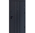 Двері вхідні Straj Optima Line ND Soft touch black/White shagreen, 850x2040 R. Номер 0