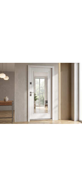 Двері вхідні Straj Berez Plus Dream Standard Kale Monsoon Wood Soft-touch/White Shagreen, 850x2040 R. Номер 3