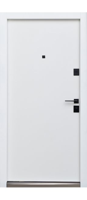 Двері вхідні Straj Berez Lux Fusion Standard Kale Пастель Софт Блек/Білий матовий, 850x2040 R. Номер 1