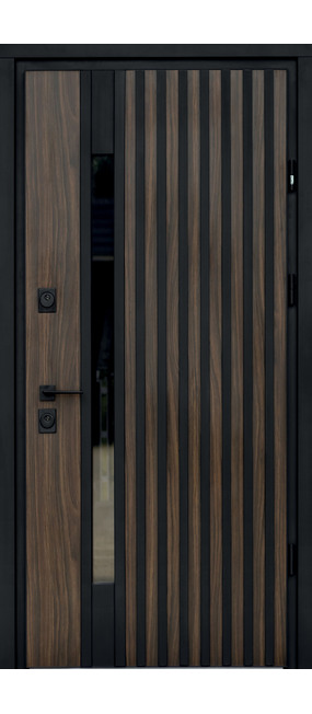 Двері вхідні Straj Standard Mottura Hardy Rio S Loft Rainbow Rosewood, 970х2050 R. Номер 0