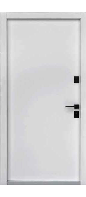 Двері вхідні Straj Standard Securemme Hardy Slim P Glass Чорний/Зоряний світ, 970х2050 R. Номер 1