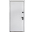 Двері вхідні Straj Standard Securemme Hardy Slim P Glass Чорний/Зоряний світ, 970х2050 R. Номер 1