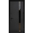 Двері вхідні Straj Standard Securemme Hardy Slim P Glass Чорний/Зоряний світ, 970х2050 R. Номер 0