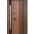 Двері вхідні Straj Proof Standard Mottura 1.5 Rio S Loft Дуб темний/Білий атлас, 1220x2050 R. Номер 0