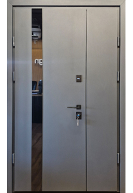 Двері вхідні Straj PF 1,5 Slim P-Glass *RAL7016 / vin білий атлас*, 1220x2050