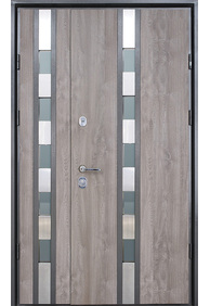 Двері вхідні Straj Proof 1.5 Riva SL Double *PF Дуб сірий лісовий*, 1220x2050