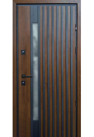 Двері вхідні Straj Proof Mot Rio-S Loft *Дуб темний*, 970x2050