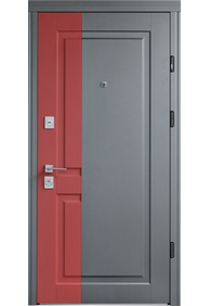 Двері вхідні Straj Premium MyKey Bordo *Полуничний джем / Асфальт*, 950x2040