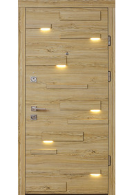 Двері вхідні Straj Expo light *Горіх темний*, 950x2040