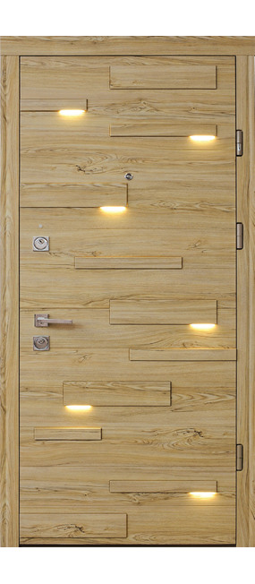 Двері вхідні Straj Expo light *Бетон темний*, 850x2040. Номер 0