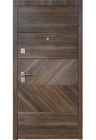 Двері вхідні Straj Gravita *Горіх темний*, 950x2040