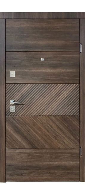 Двері вхідні Straj Gravita *Дуб табак*, 850x2040. Номер 0