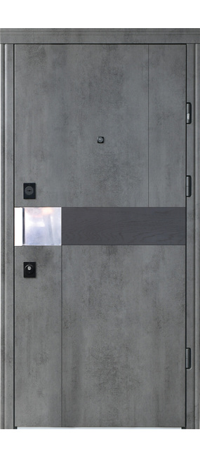 Двері вхідні Straj Kare Light *Бетон темний*, 850x2040. Номер 0