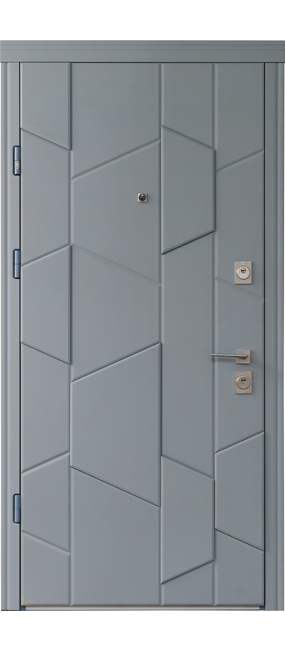 Двері вхідні Straj Matrix *Бетон темний*, 850x2040. Номер 1
