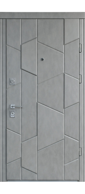 Двері вхідні Straj Matrix *Бетон темний*, 850x2040. Номер 2