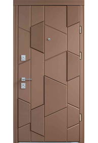 Двері вхідні Straj Matrix *Горіх темний*, 950x2040