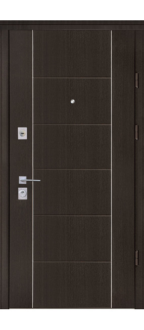 Двері вхідні Straj Parallel *Горіх темний*, 950x2040. Номер 1