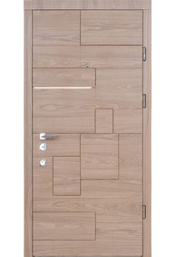 Двері вхідні Straj Piramis light 1 *Горіх темний*, 950x2040