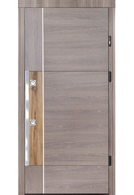 Двері вхідні Straj Plaza light *Горіх темний*, 950x2040