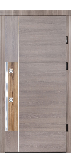 Двері вхідні Straj Plaza light *Бетон темний*, 850x2040. Номер 0